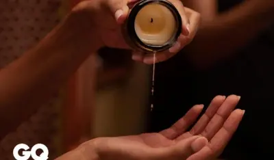 Massage candle melts to warm oil