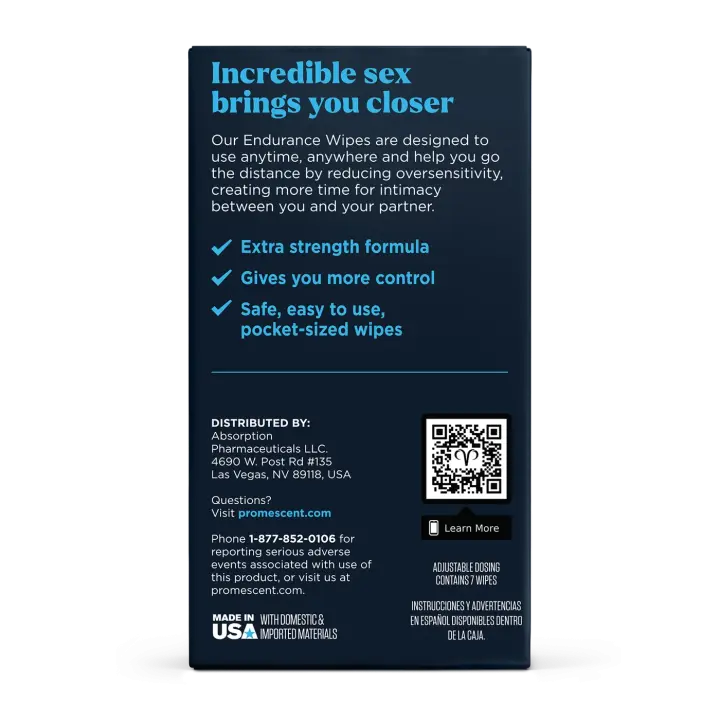 Promescent Delay Wipes – Last Longer with Confidence