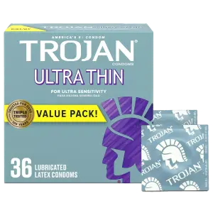 Trojan® Ultra-Thin Condoms – Natural Feel & Protection